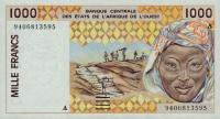 p110Ad from West African States: 500 Francs from 1994